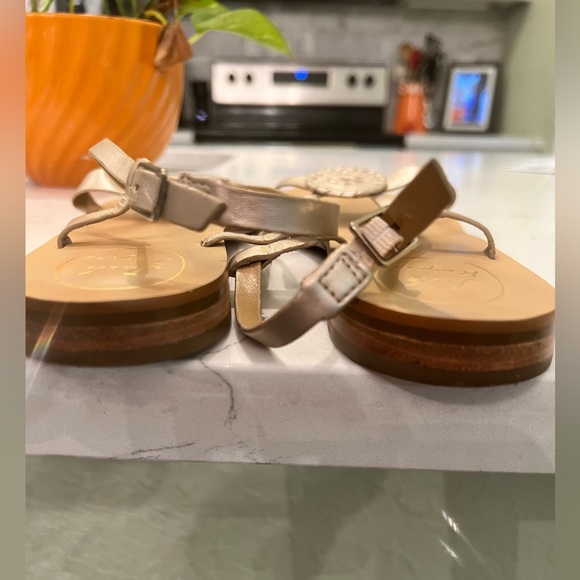 Jack Rogers Mollie sling back gold size 8.5 - Picture 3 of 6